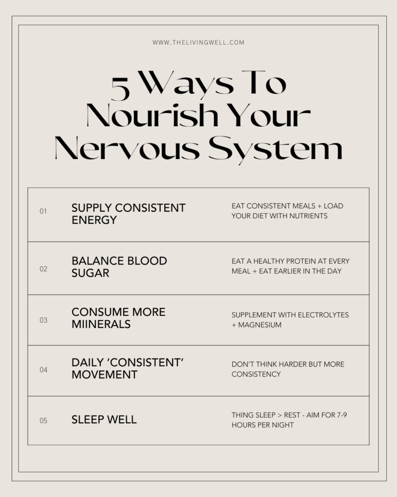 nourish your nervous system