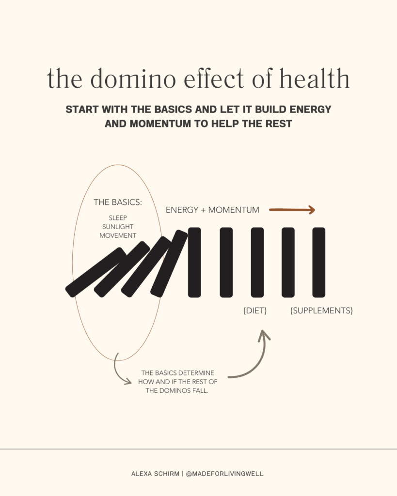 the domino effect to get healthy