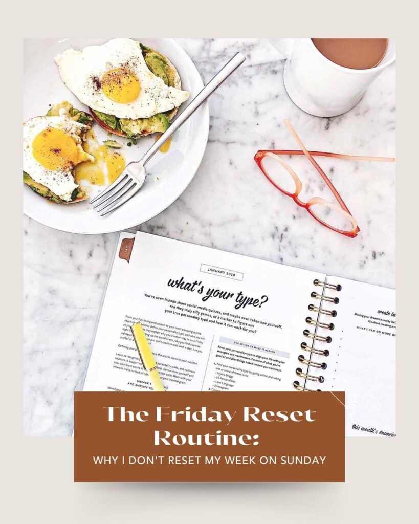 From The Living Well Article The Friday Reset Routine: Why I Don't Reset My Week On Sunday