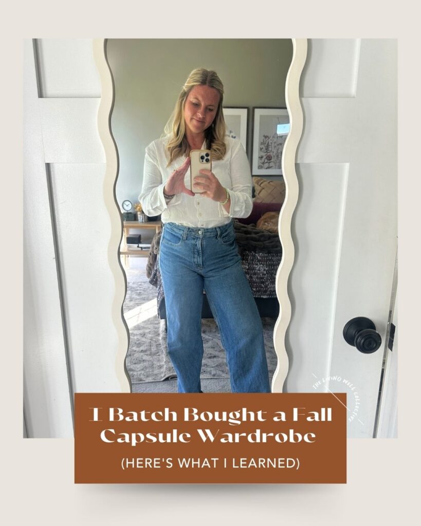 From The Living Well Article I Batch Bought a Fall Capsule Wardrobe (Here's What I Learned)